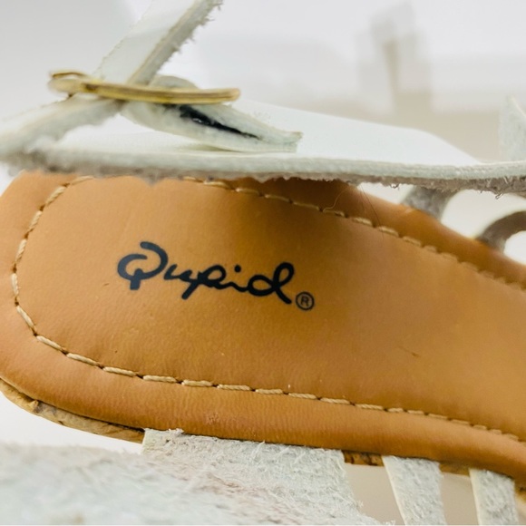 Qupid Happa Women's Wedge Platform Heels White Sandals, Size 9.0 NWOT - Picture 6 of 14